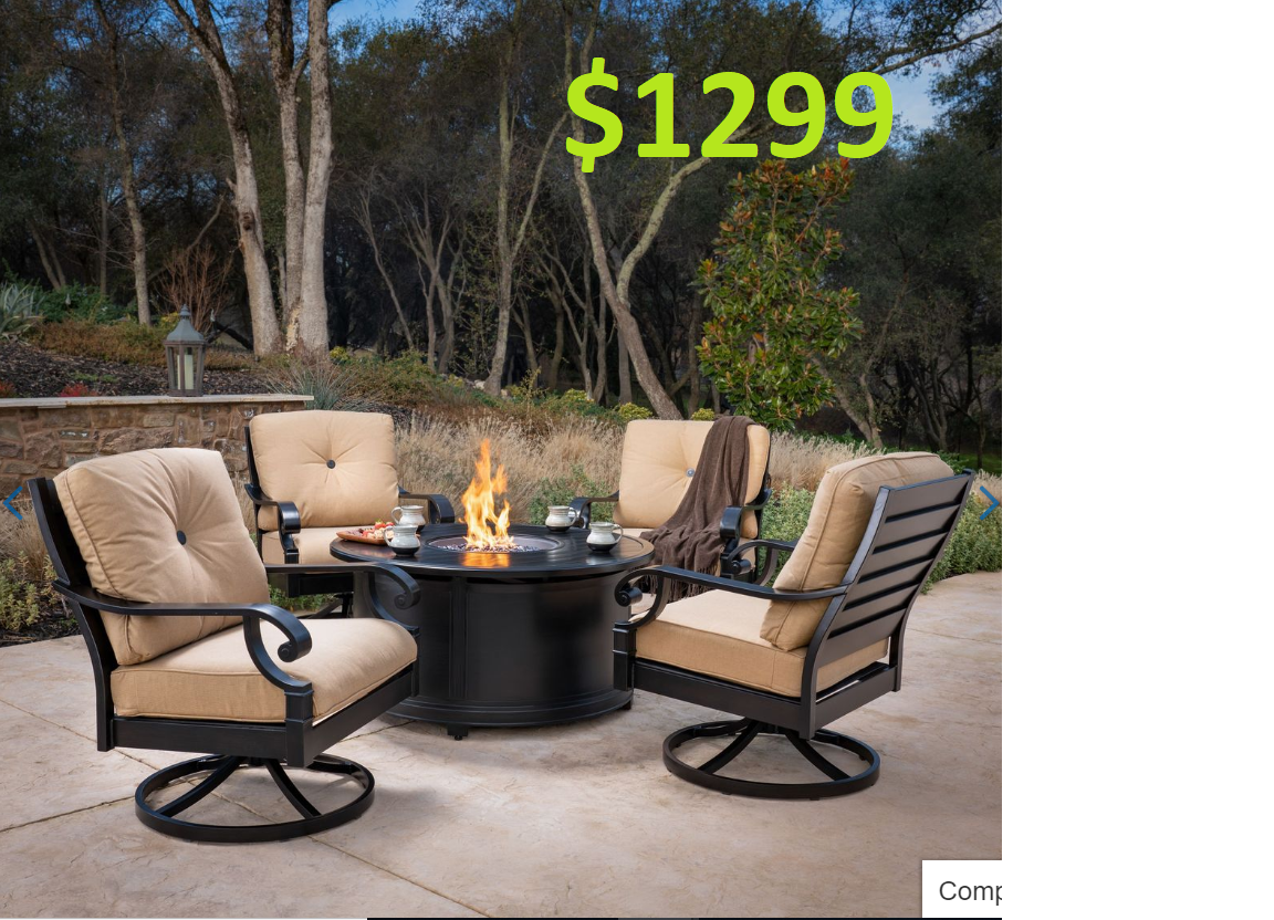 ☼☼☼ Patio fire pit chair 5pc set outdoor porch furniture collection premium quality on sale ☼☼☼
