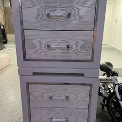 Queen Size Bed Frame + 2 Matching Night Stands 