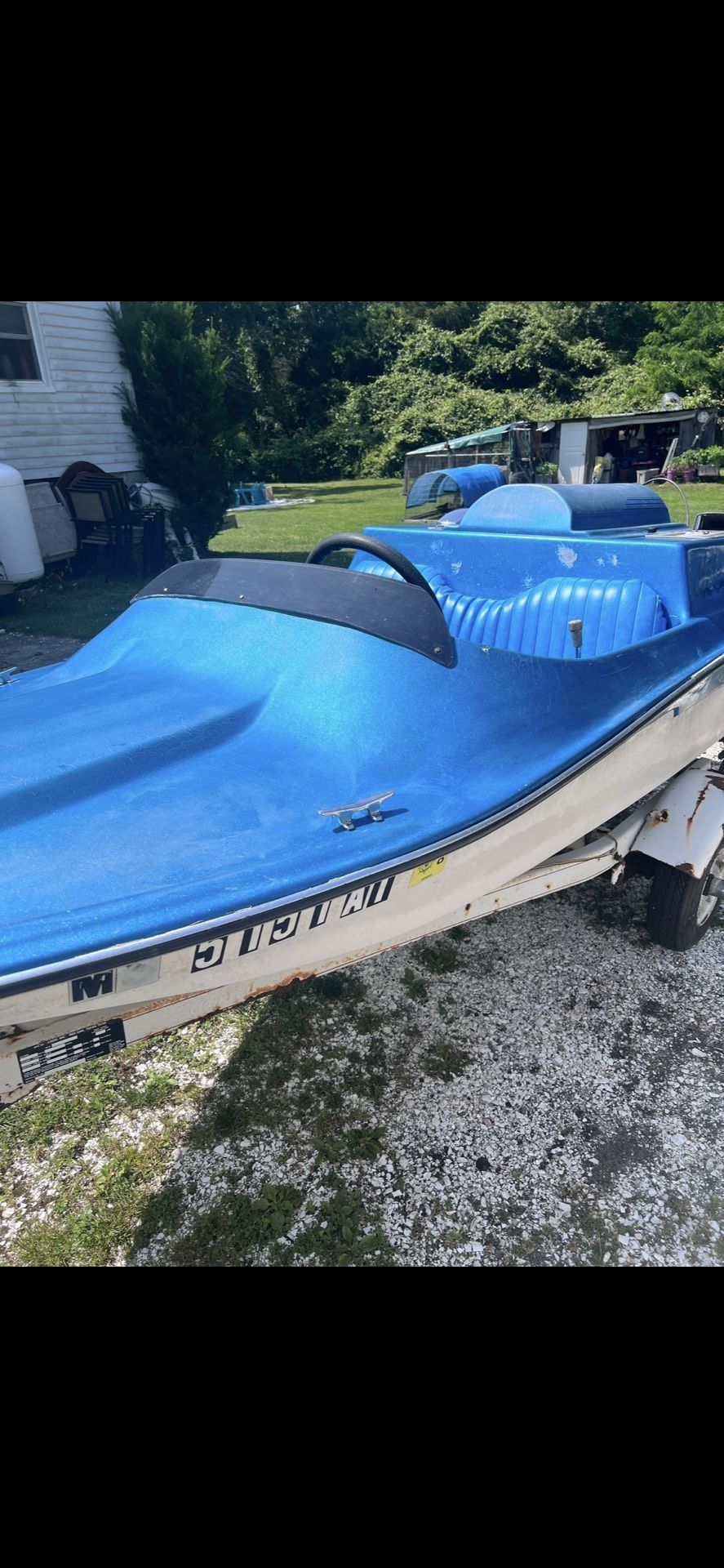 1988 Funjet With Tailer Blue And White