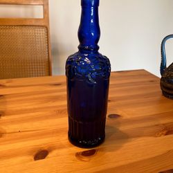 Cerulean Blue Decorative Bottle