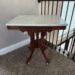 Antique Marble Topped Table 