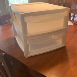 2 Plastic Storage Drawers