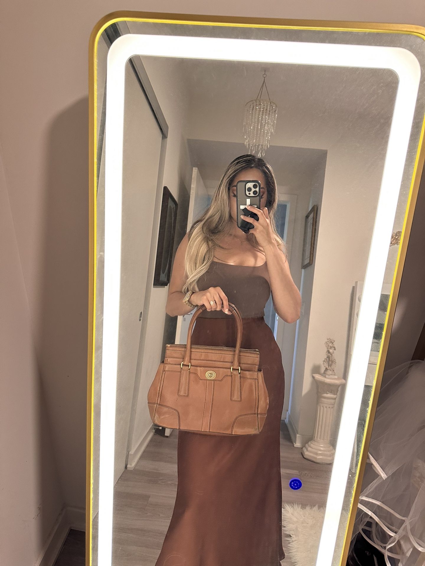 COACH Tiffany Hamptons Leather Bag