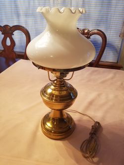 Old style brass lamp