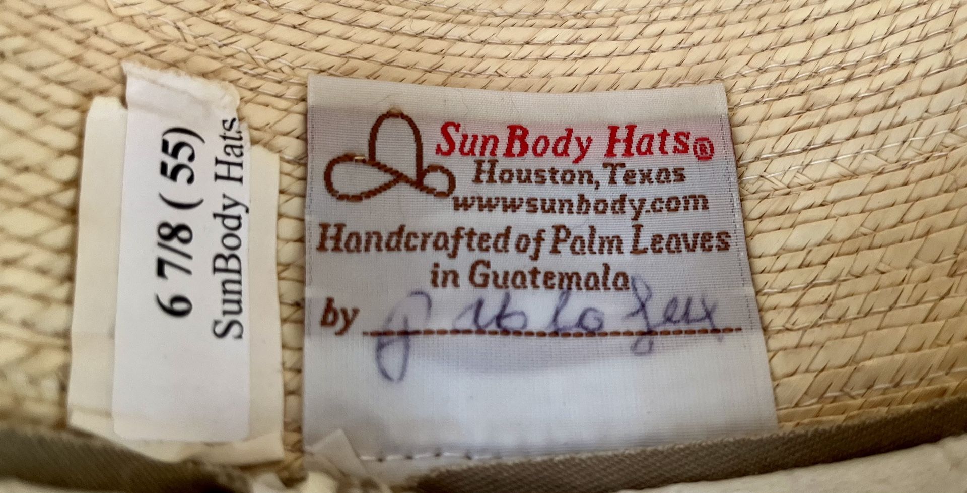 Handcuffed of Palm Leaves In Guatemala Sun Hat 7/8 (55) Sun  display picture 3