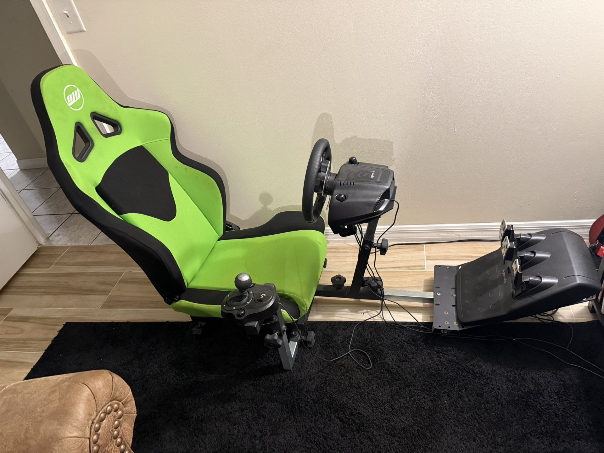 Racing simulator setup