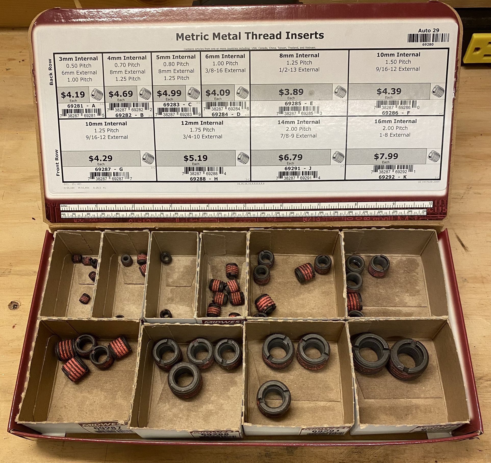 Metric Metal Thread Inserts