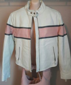 Hot Leather Riding Jacket sz; M