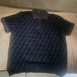 New Fendi Men Casuall Polo Shirt