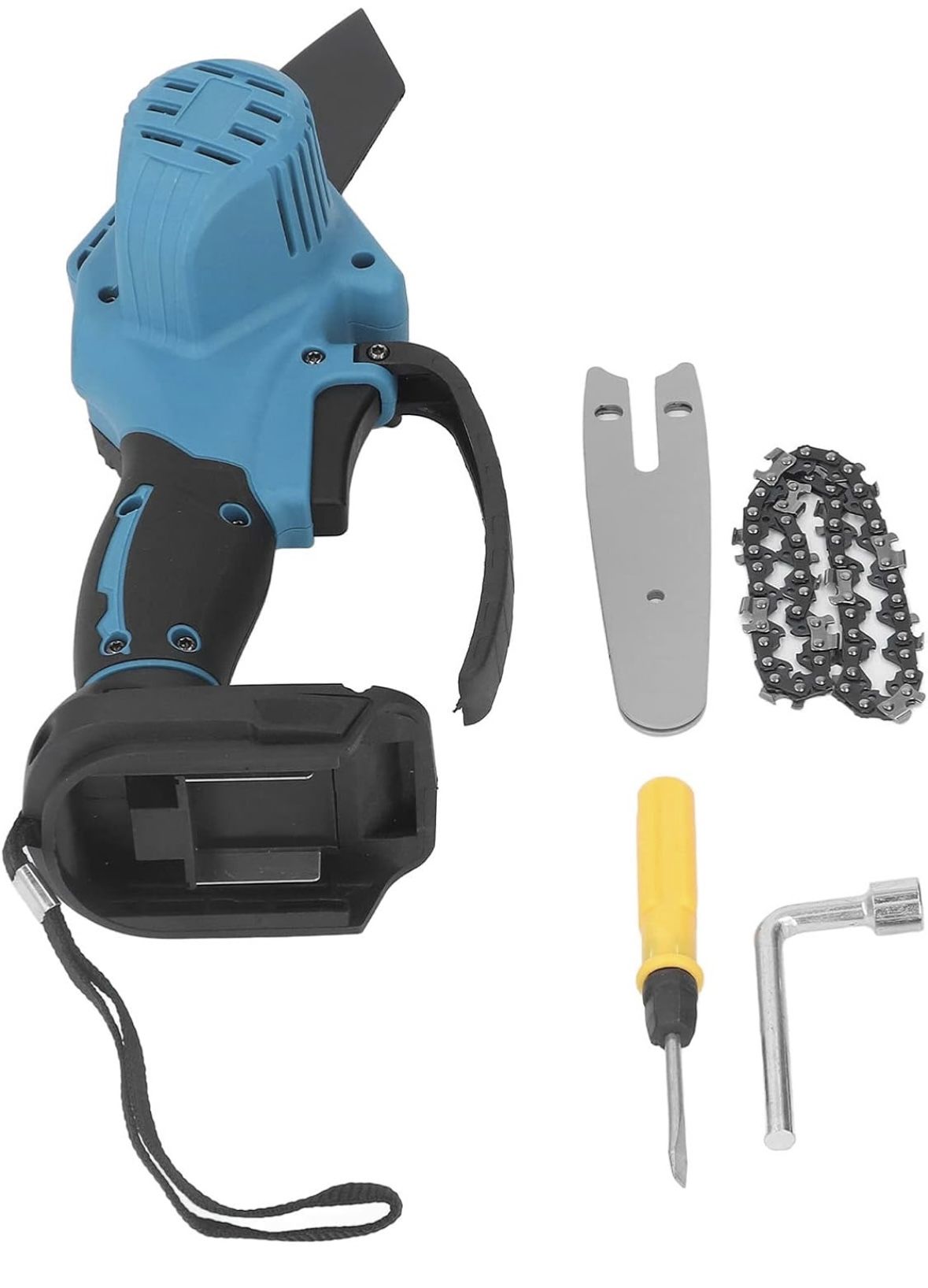 Mini Chainsaw Electric Cordless Handheld Portable Fast Speed Garden Pruning Chain Saw, for 18V Battery