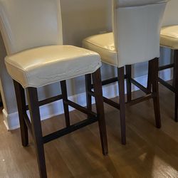 Cream Color High Bar Chairs