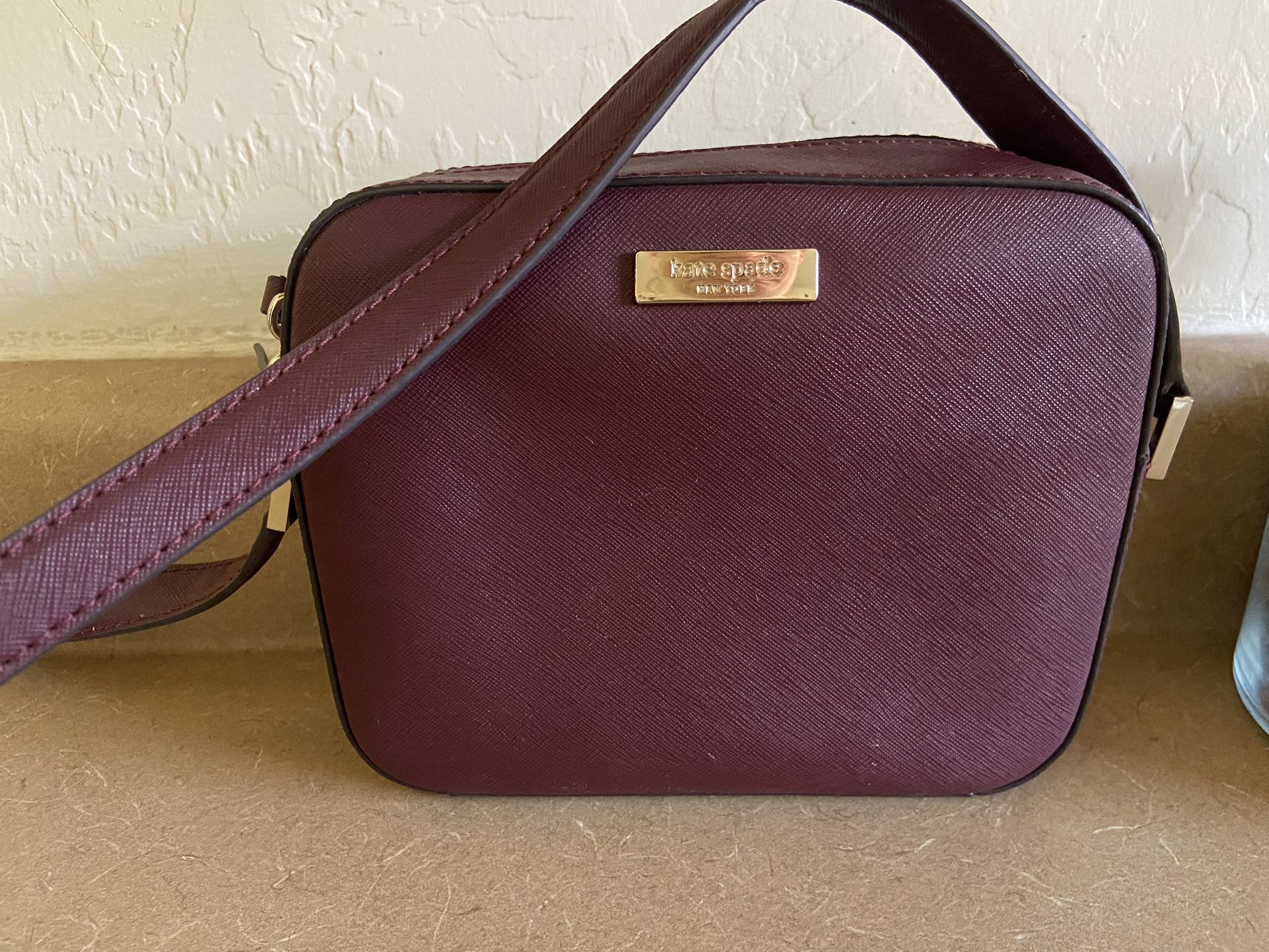 Kate Spade Plum Colored Purse/cross Body