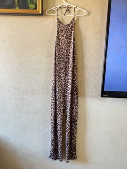 Leopard print jumpsuit size S