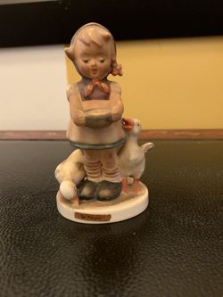 Vintage Hummel Be Patient Girl with Ducks West Germany TMK-4