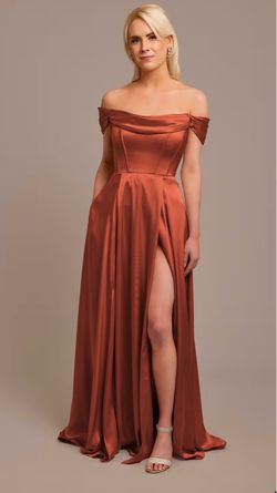 Burnt Orange/Terracotta bridesmaid dress