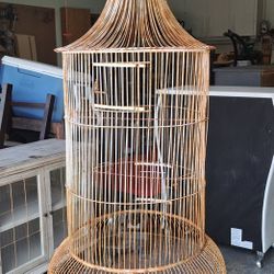 jaula antigua para cotorros