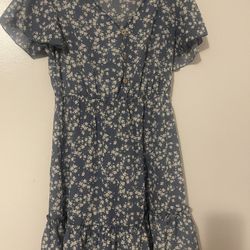 Blue Sundress Size Medium 