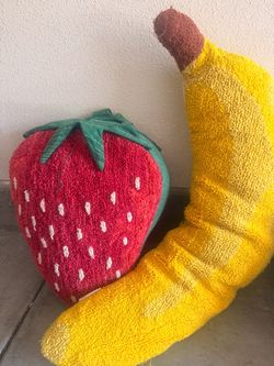 Two Large Fruit Pillows