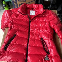 Authentic Moncler Red Puffer Jacket