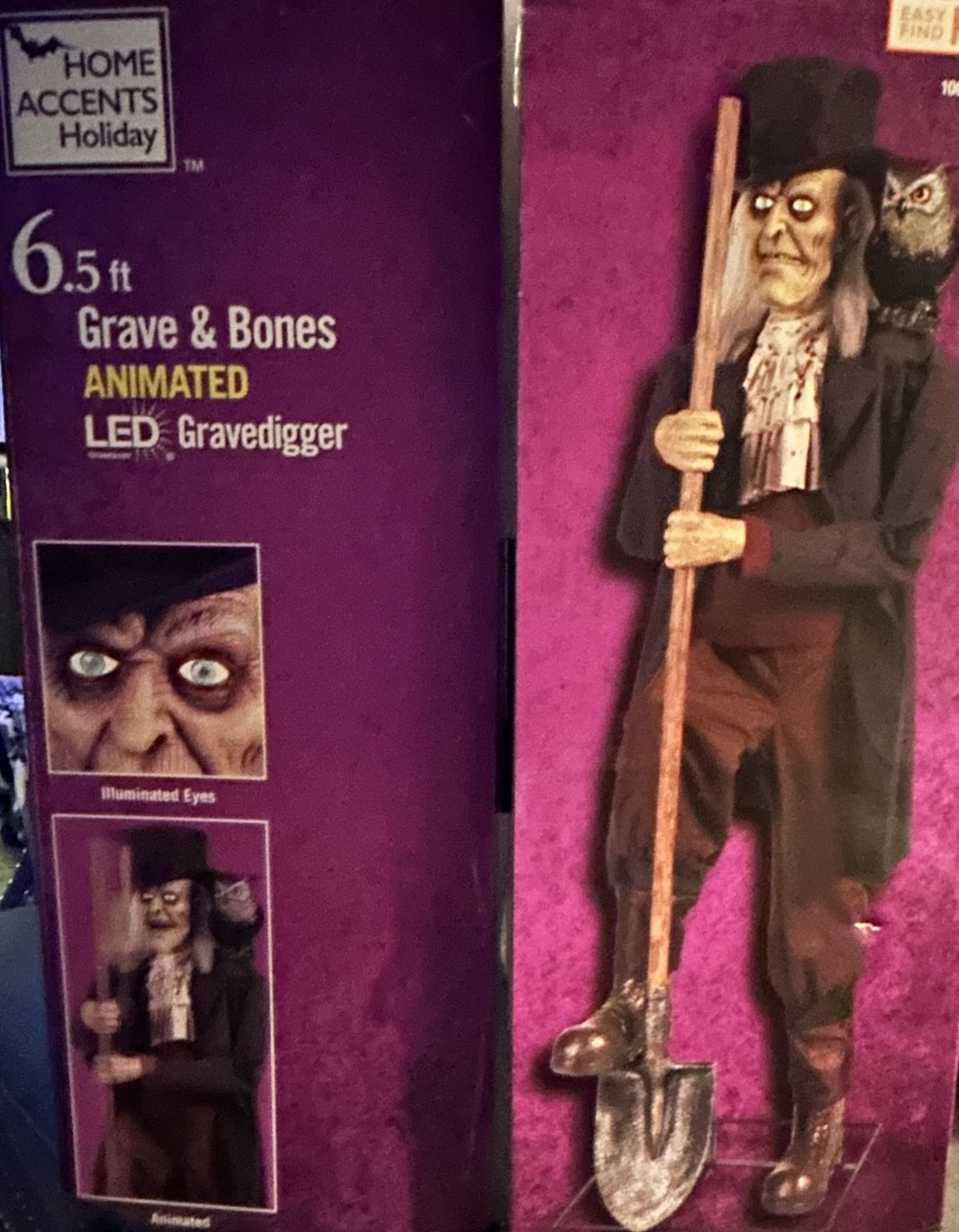 Home Accents Holiday 6.5 ft. Animated Gravedigger