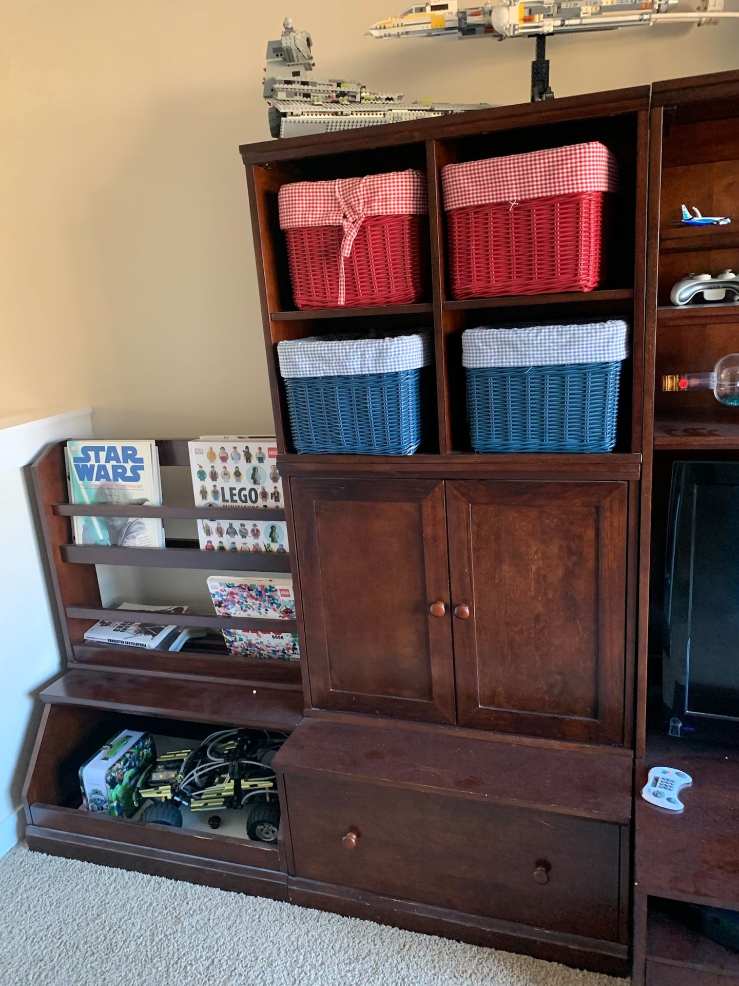 *pending*Pottery Barn Large Entertainment Center/shelves for Sale in