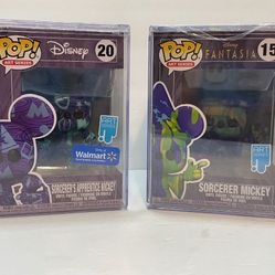 Funko Pop! Disney Art Series # 15 & #20 MICKEY FANTASIA Hard Case