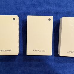 Linksys WHW01P Mesh Node Wi-Fi Wireless Access Points Set of 3, White, Home