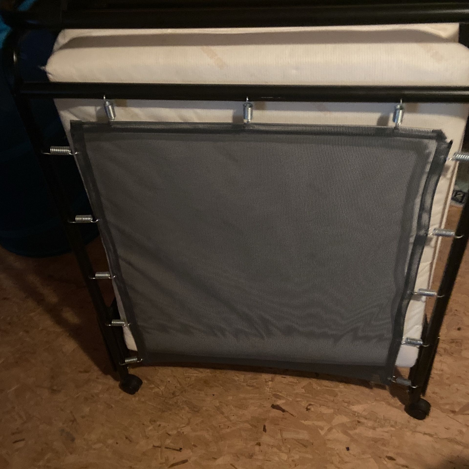 Fold Up Cot on Wheels