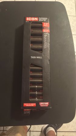 Icon 3/8 deep thin wall sockets