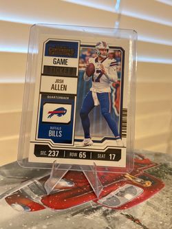 Josh Allen Panini Contenders Game Ticket Football Card