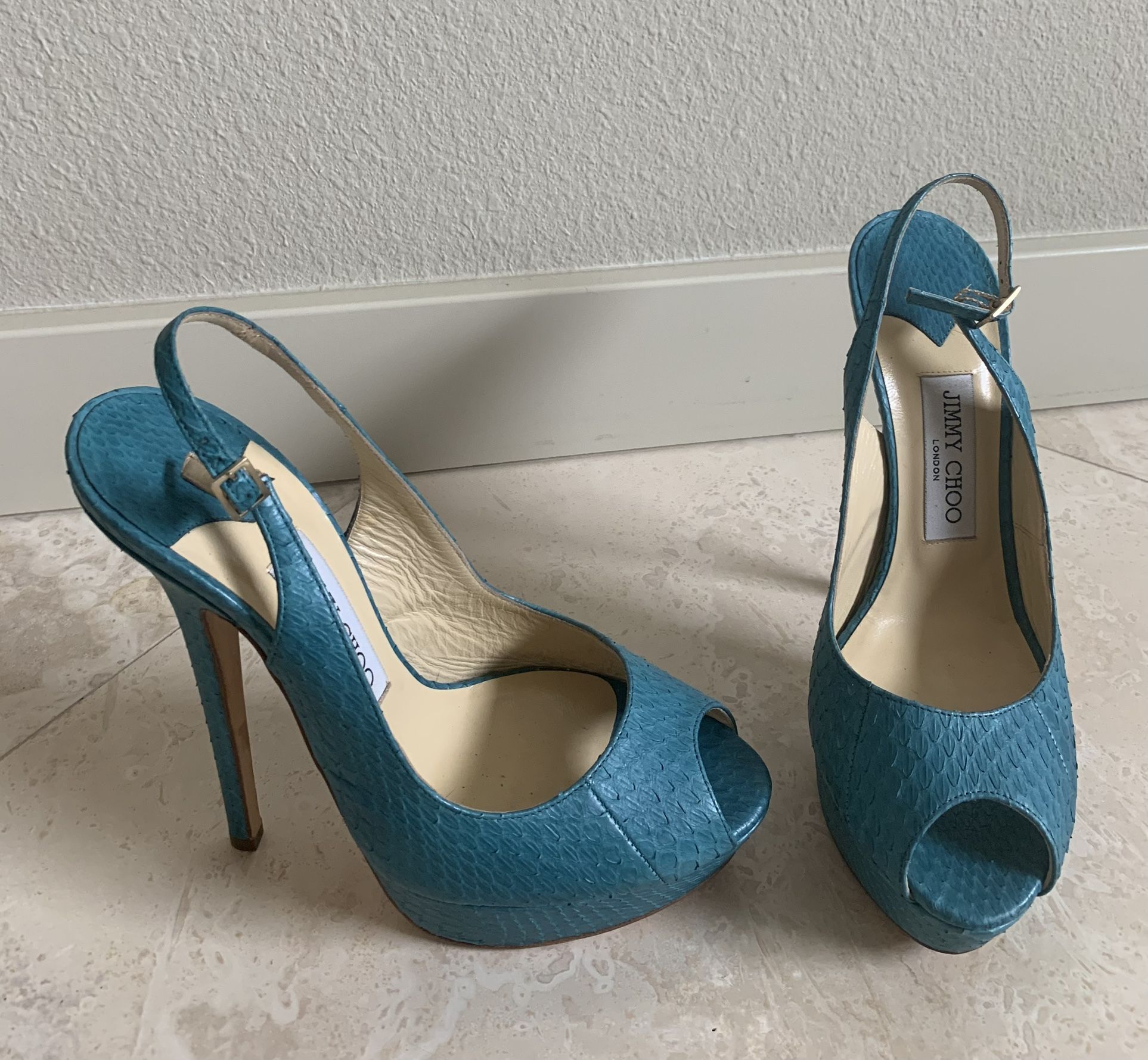 Jimmy Choo peep toe Sling back Heels
