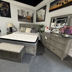 4 PC KING BEDROOM SET 