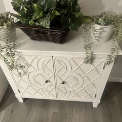 White rustic cabinet/storage