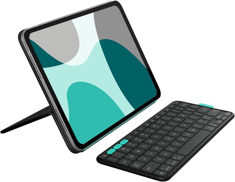Logitech Flip Folio, Keyboard Case for iPad Pro 11-inch (M4) & iPad Air 11-inch (M2 & M3)(5th Gen - 2024)