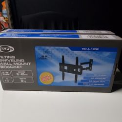 Tv Wall Mount Universal Full Motion Very Strong Size Support 23" to 56" Swivel 180° Tilt 15° 88 Lbs Max Load Arm extends 60~480mm Brand New In Box