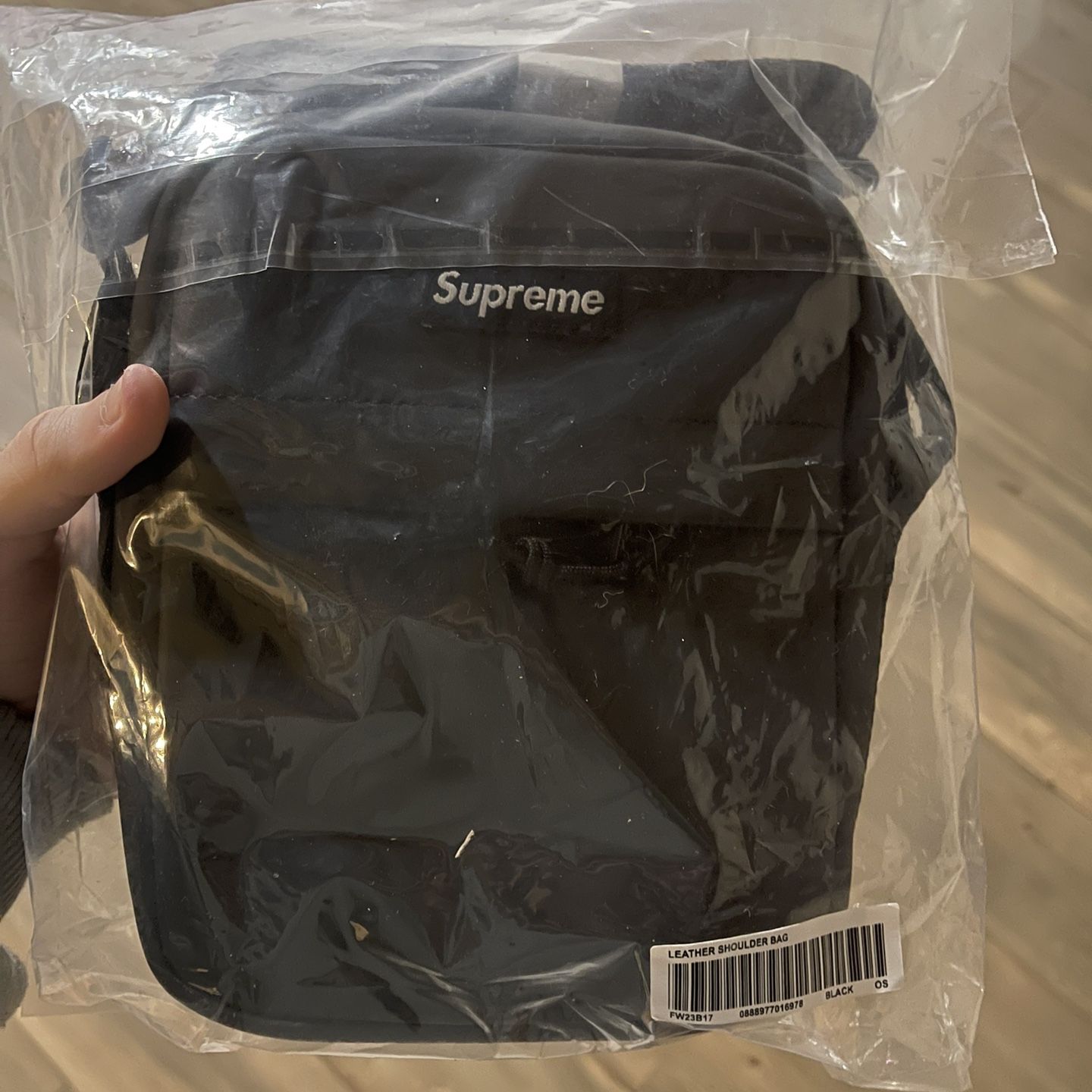 Supreme Leather Shoulder Bag FW23