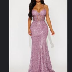 Fashion nova - 2x Prom/formal  Dress- Mauve