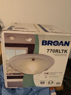 Broan 770RLTK 80-CFM fan/light