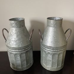 Two New Metal Decor Cans 