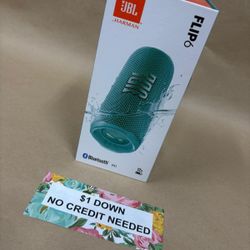 JBL Flip 6 Bluetooth Speaker New - Only $1 Today Pay The Rest Later! 