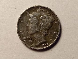 1942/1 Mercury Dime 42 over 41 Uncirculated Contemporary Copy Coin / Token