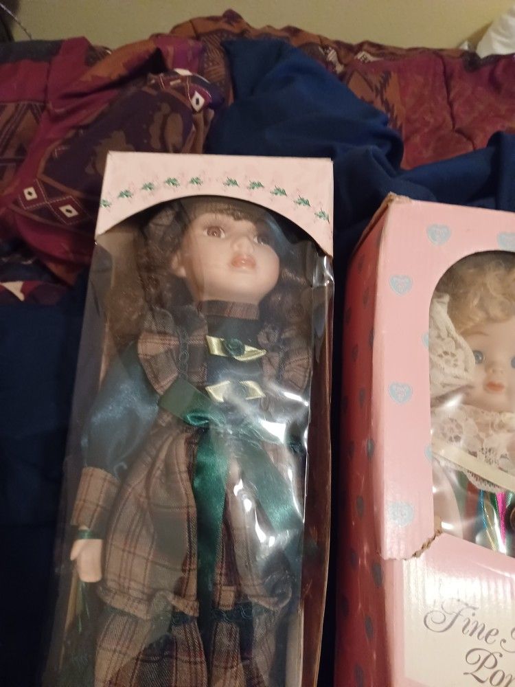 Porcelain Doll's, New In Box