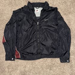 nike windbreaker black-dark red