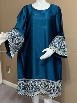 Silk tailor stitch long kurti/ top