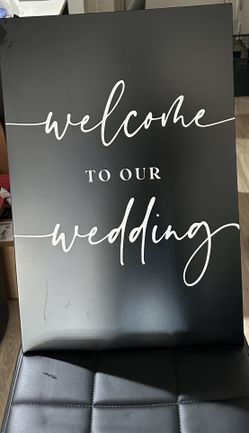 Welcome Sign For Wedding