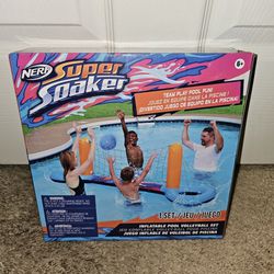 Nerd Super Soaker Inflatable Pool  Volleyball Set