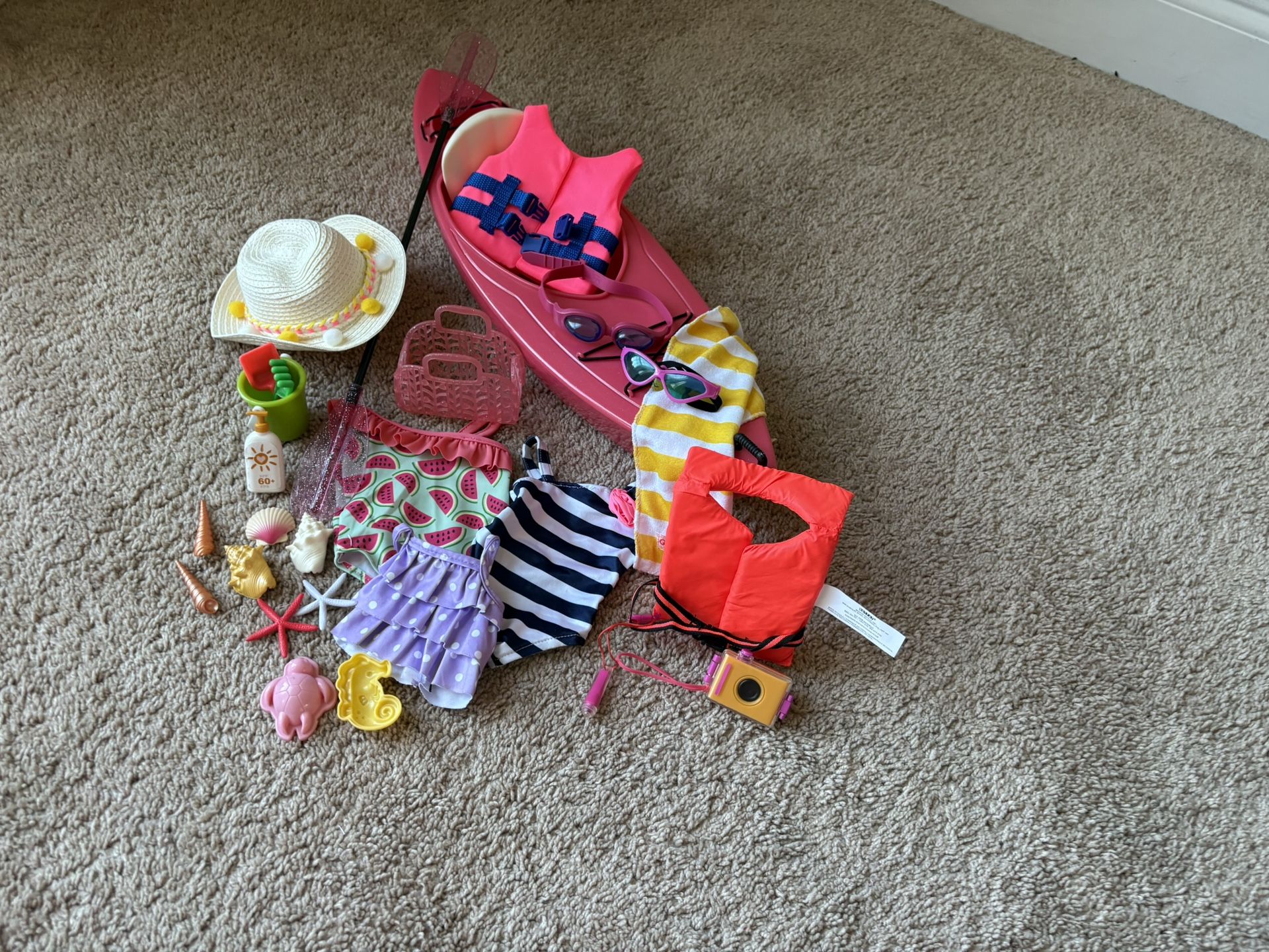 Our Generation Doll Canoe Set