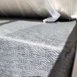 New Queen 12 Inch Gel Infused Mattress With Frame