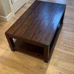 Dark Wood Coffee Table