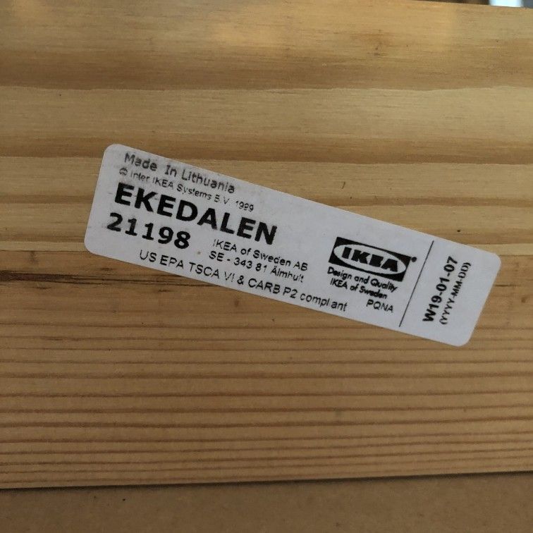 IKEA EKEDALEN Counter-Height Bar Table – Brown Ash Veneer